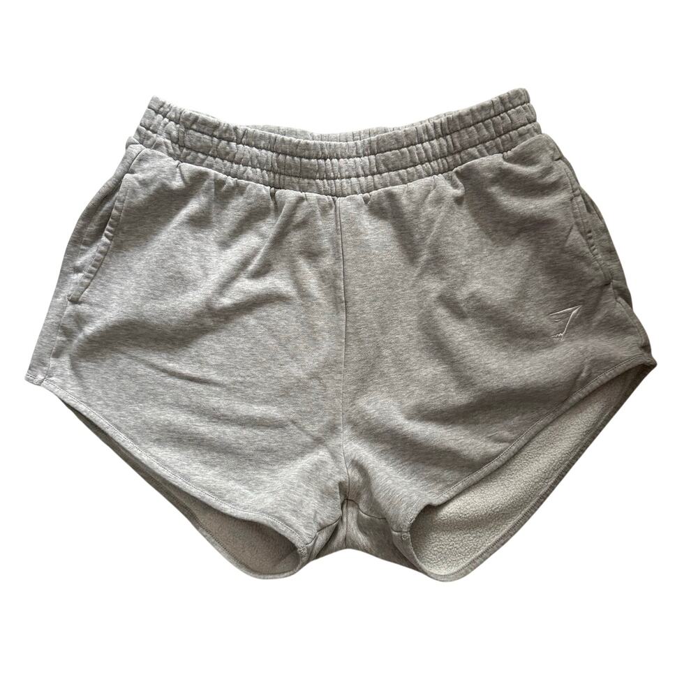 Gymshark Athletic Shorts Women’s Size M Gray Comfort Pockets Pull On